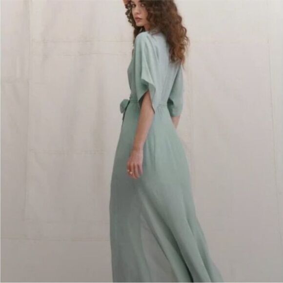 Reformation Winslow Sage Green Maxi Dress Medium NWT $348 - Picture 5 of 8